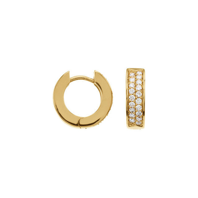 Earrings > Hoop > Diamond > 1/3 CTW