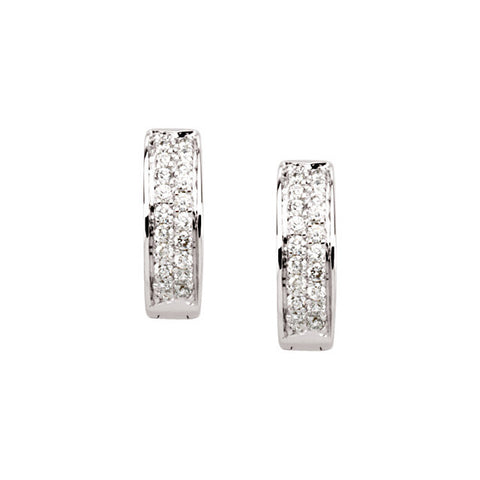 Earrings > Hoop > Diamond > 1/3 CTW