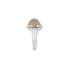 Ring > Quartz > Rose > Cabochon > Genuine