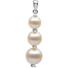 Pendant > Pearl & Diamond > Cultured > Freshwater
