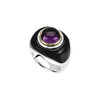 Ring > Dome > Onyx & Amethyst > Genuine