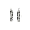 Earrings > Hoop > Diamond > Black & White > 1/4 CTW
