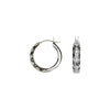 Earrings > Hoop > Diamond > Black & White > 1/4 CTW
