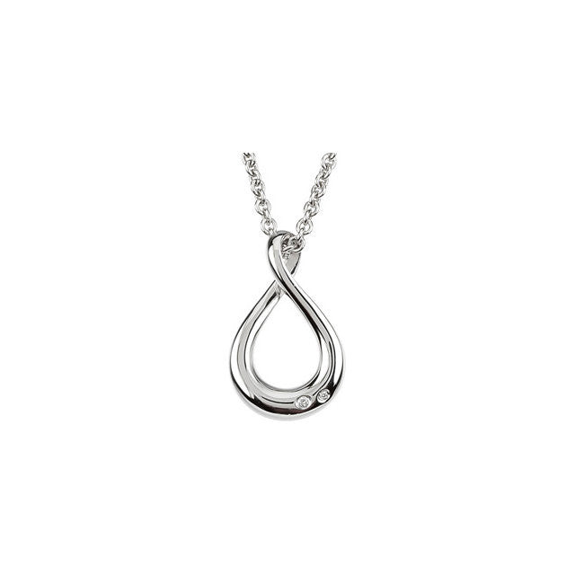Necklace > 18" > Infinity > Diamond > .015 CTW