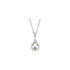 Necklace > Pearl & Diamond > Cultured > Freshwater