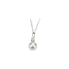 Necklace > Pearl & Diamond > Cultured > Freshwater