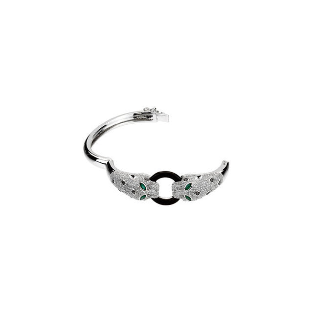 Bracelet > Emerald & Diamond > Onyx, > Genuine
