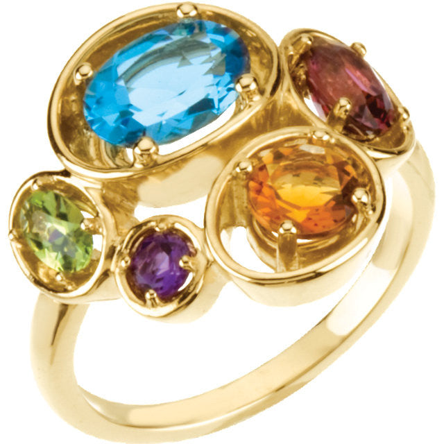 Ring > Multi-Gemstone