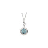 Pendant > Aquamarine & Diamond > Genuine