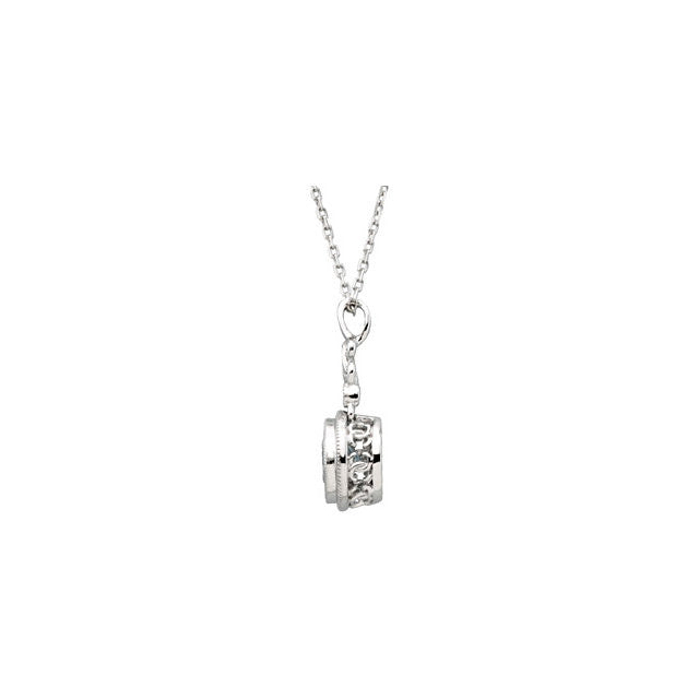 Pendant > Aquamarine & Diamond > Genuine