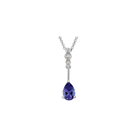 Necklace > Tanzanite & Diamond > Genuine