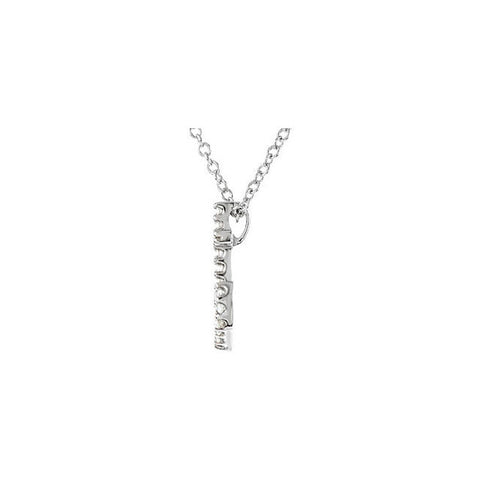 Necklace > Anchor > & > Diamond > 1/8 CTW