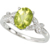 Ring > Butterfly > Peridot & Diamond > Genuine