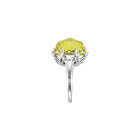 Ring > Quartz > Gold > Green > Genuine