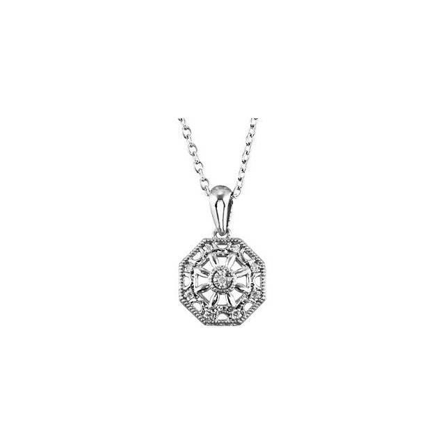 Necklace > 18" > Diamond > .04 CTW