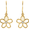 Earrings > Flower > Tourmaline > Pink > Round > 2.5mm