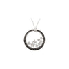 Necklace > 18" > Diamond > .06 CTW > & > Spinel > Black