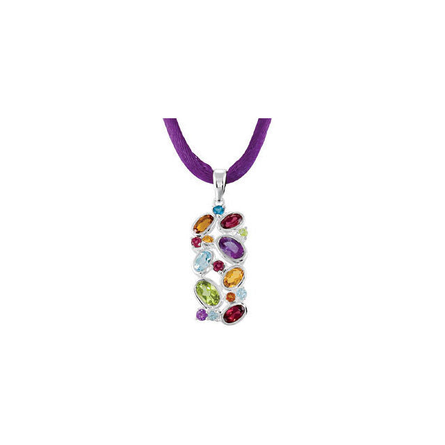 Pendant > Citrine > Madeira > & > Amethyst, > Garnet, > Brazilian > Topaz, > Blue > London