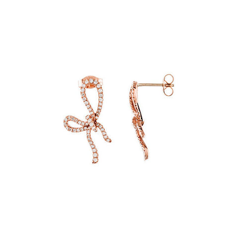 Earrings > Bow > Diamond > 1/2 CTW