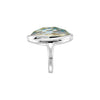 Ring > Top > Checkerboard > Quartz > White > with > Doublet > Abalone > Genuine