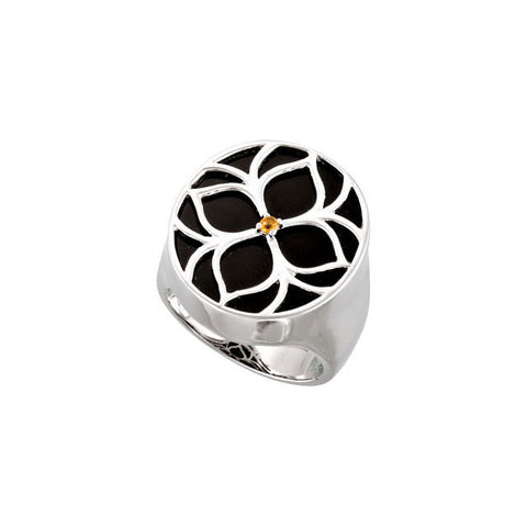 Ring > Onyx & Citrine > Genuine