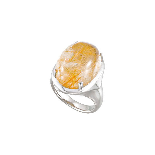 Ring > Quartz > Rutilated > Genuine
