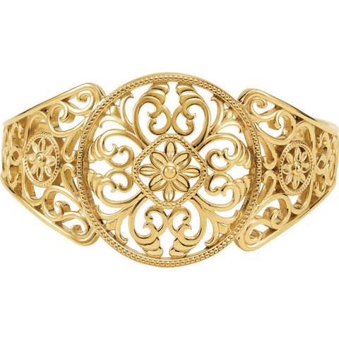 Bracelet > Cuff > Design > Filigree