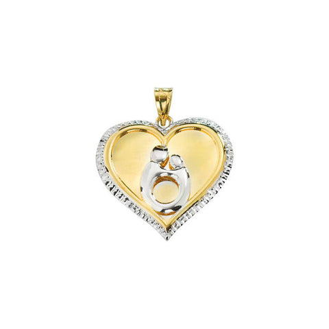Plating > Rhodium > with > Pendant > Child® > & > Mother > Shaped > Heart