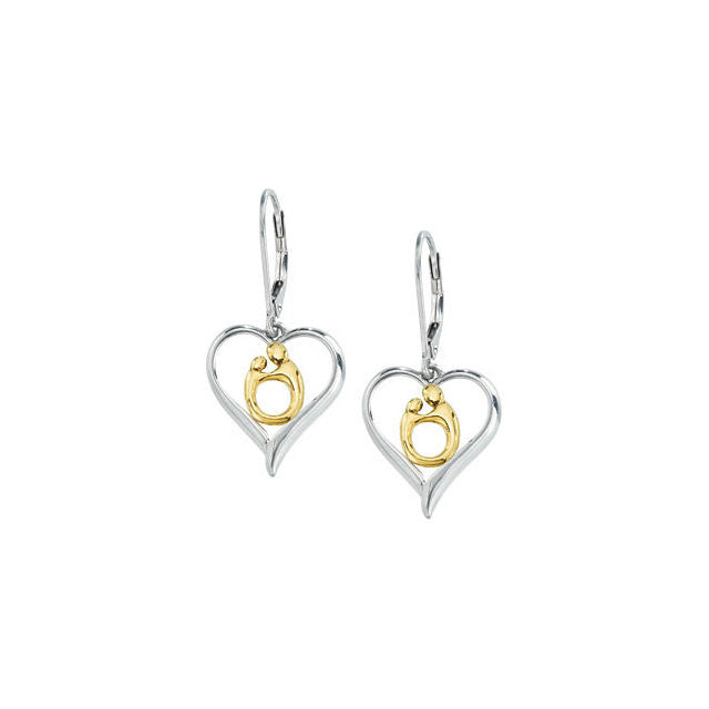 Earrings > Child® > & > Mother > Shaped > Heart