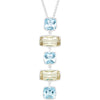 Pendant > Quartz > Topaz & Lime > Blue > Sky > Genuine