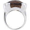 Ring > Quartz > Smoky > Checkerboard > Genuine