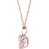 Necklace > 18" > Morganite