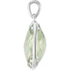Necklace > 18" > Quartz > Green > 16x16mm