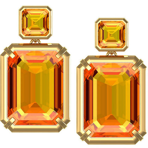 Earrings > Citrine