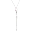 Necklace > 18" > Key > Heart > Sapphire > Pink