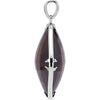 Necklace > 18" > Quartz > Smoky > 20x20mm