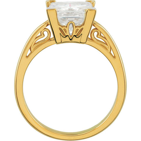 Solitaire > Princess > Moissanite > Created
