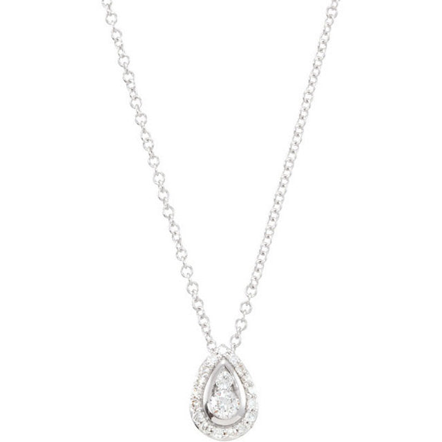 Necklace > 18" > Diamond > 1/4 CTW
