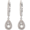 Earrings > Hoop > Diamond > 1/2 CTW
