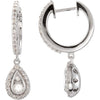 Earrings > Hoop > Diamond > 1/2 CTW