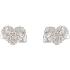 Earrings > Heart > Diamond > 1/6 CTW