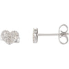 Earrings > Heart > Diamond > 1/6 CTW