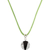 Necklace > 16.5" > Quartz & Onyx > Tourmalinated