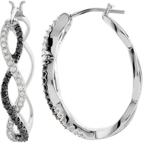 Earrings > Diamond > Black & White
