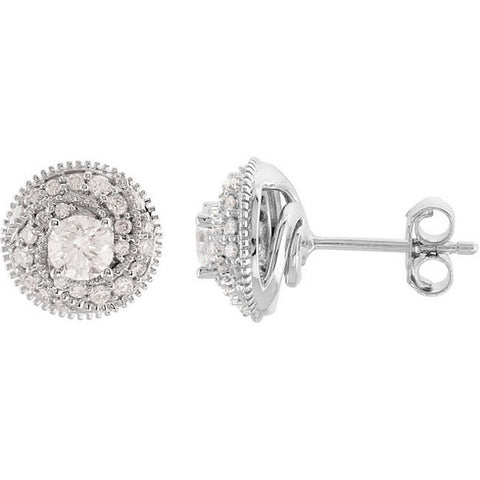 Earrings > Diamond > 3/4 CTW