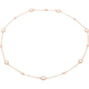 Necklace > Quartz > Clear > Checkerboard > Genuine > 36"