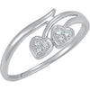 Ring > Heart > Diamond > .03 CTW