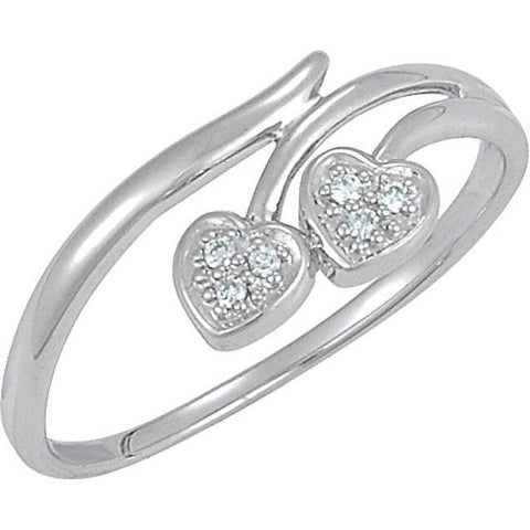 Ring > Heart > Diamond > .03 CTW