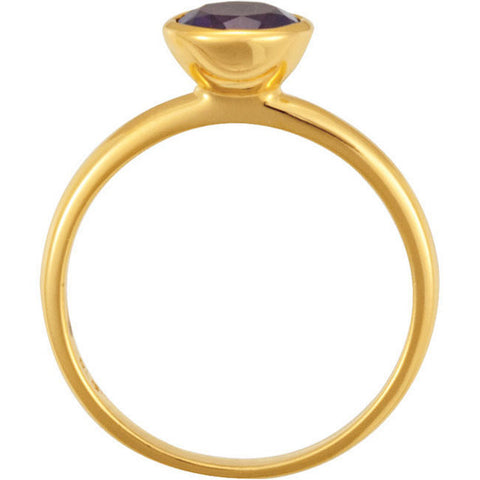 Ring > Stackable > Topaz > Blue > Swiss