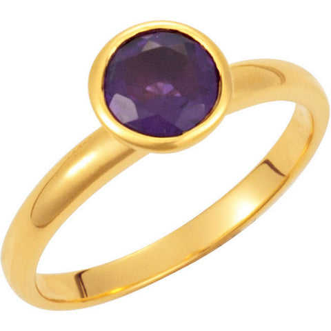 Ring > Stackable > Topaz > Blue > Swiss